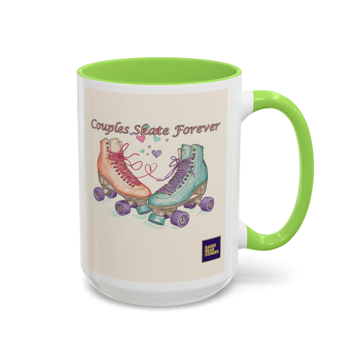 80s Retro Roller Skates Mug | 11oz or 15oz Colorful Ceramic Mug
