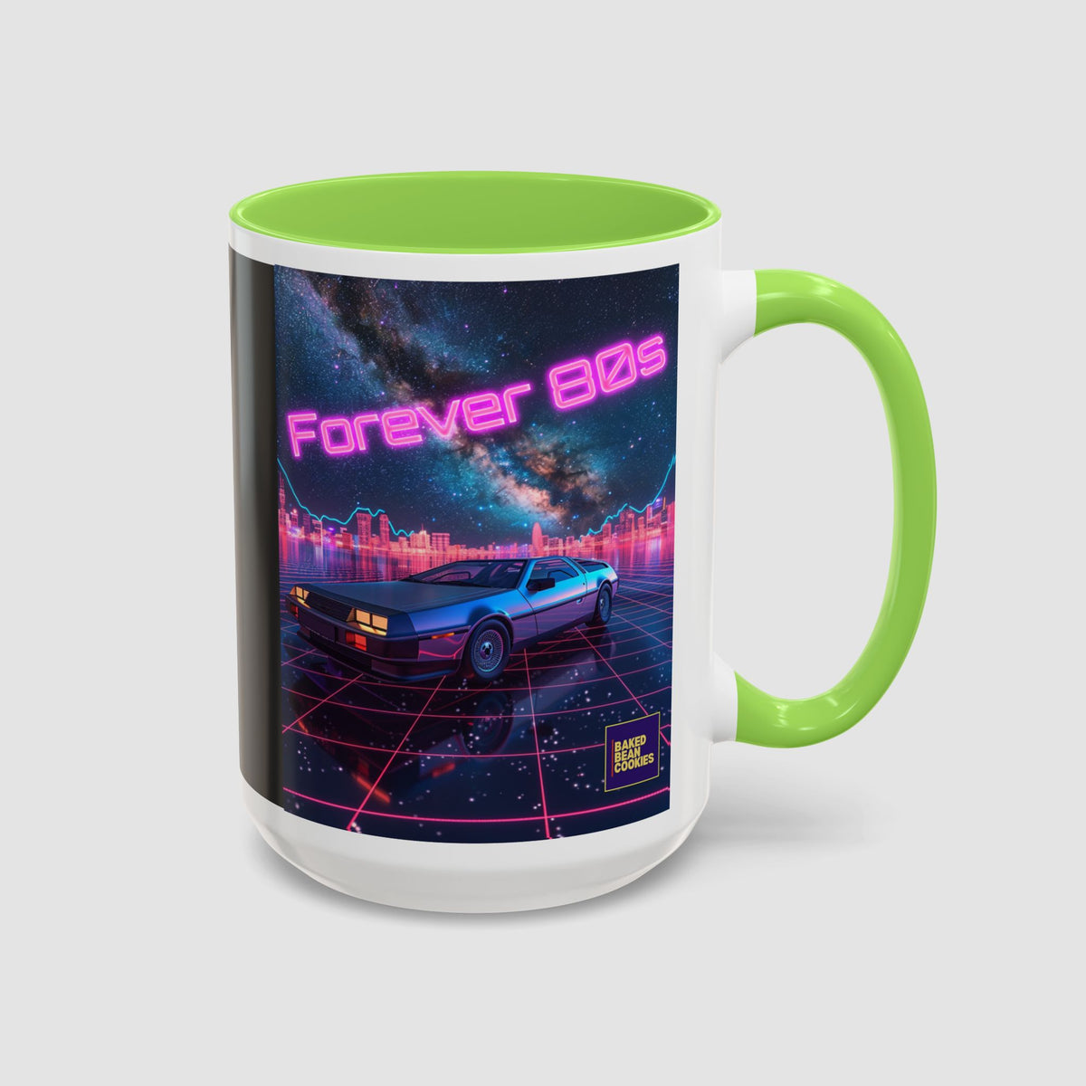 Retro Neon Sports Car Coffee Mug (11oz & 15oz)