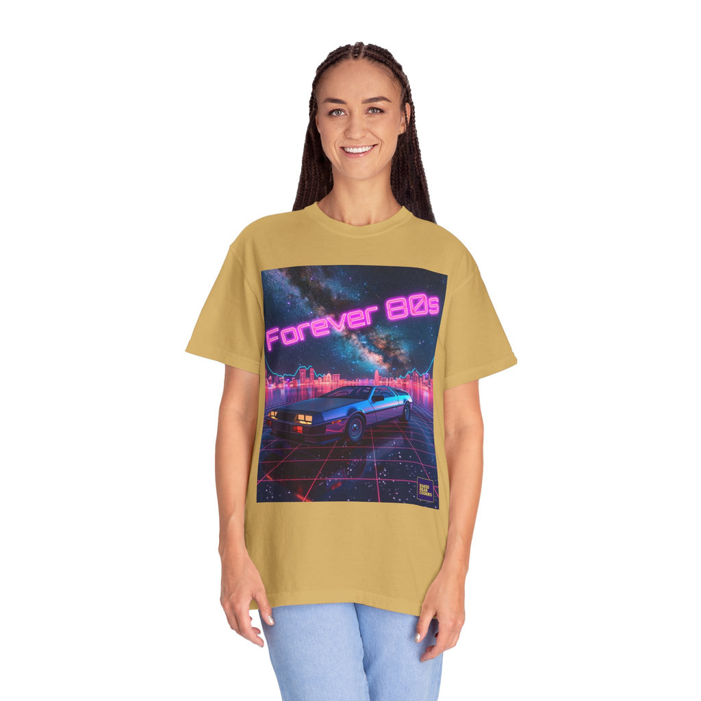 Retro Neon Sports Car Forever 80s Tee