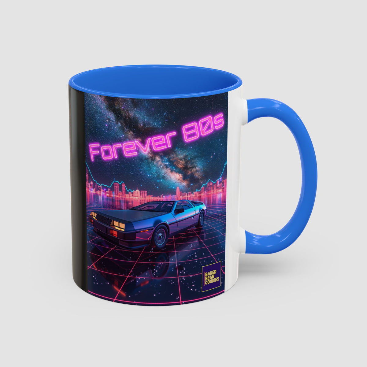 Retro Neon Sports Car Coffee Mug (11oz & 15oz)