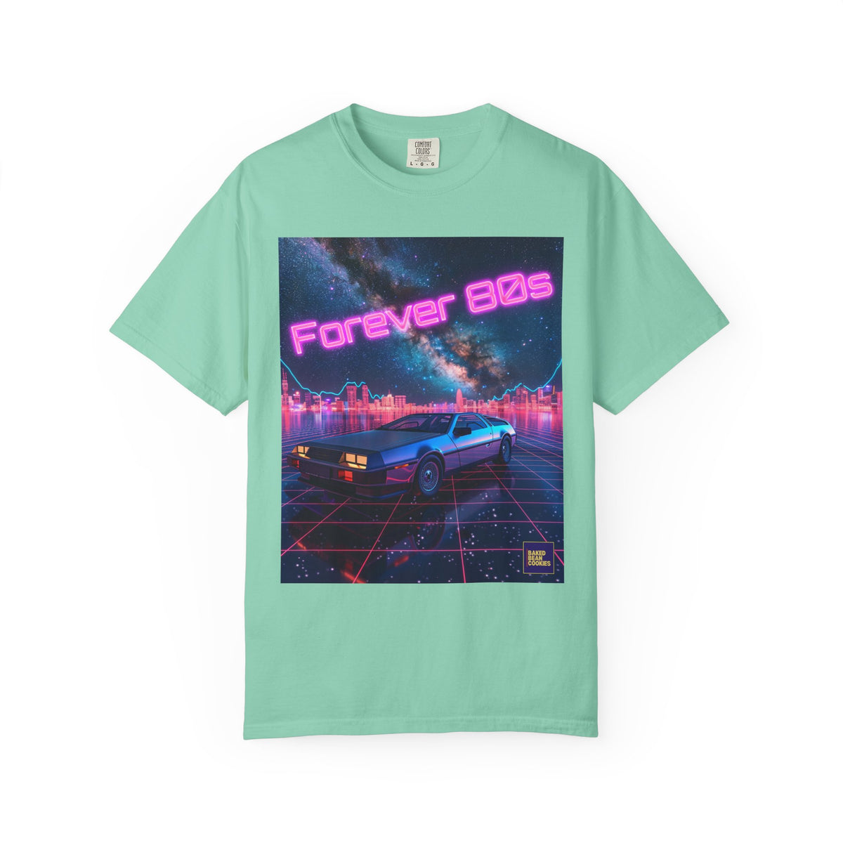 Retro Neon Sports Car Forever 80s Tee