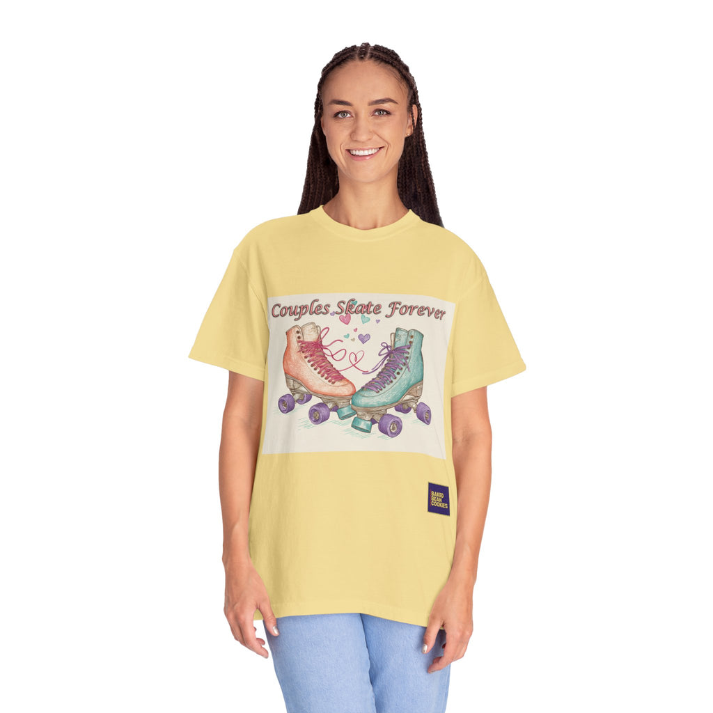 Couples Skate Forever T-Shirt — Retro Roller Skate Couples Graphic Tee
