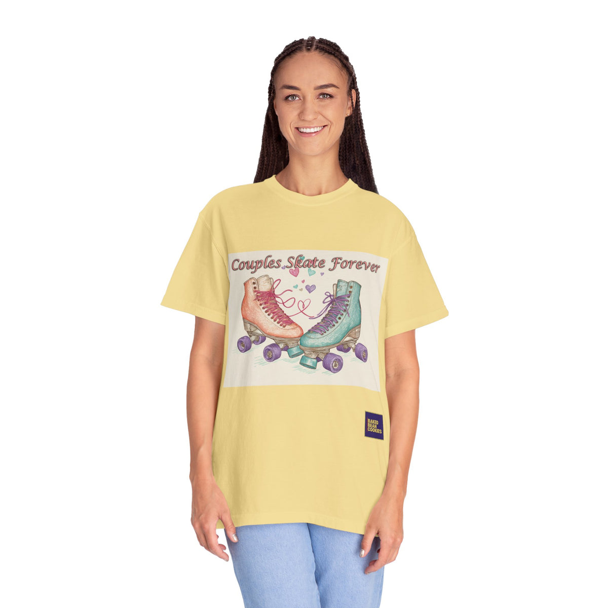 Couples Skate Forever T-Shirt — Retro Roller Skate Couples Graphic Tee
