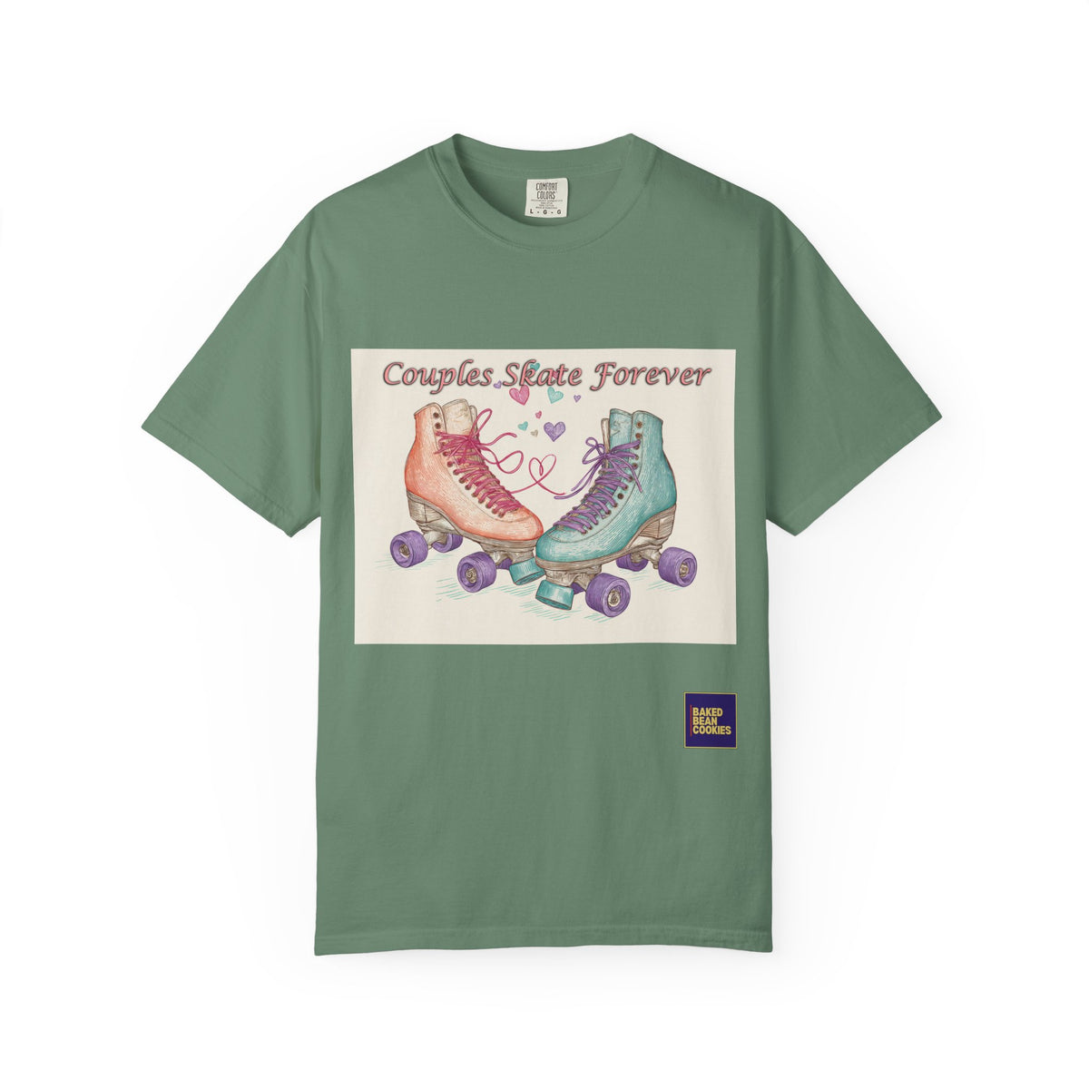 Couples Skate Forever T-Shirt — Retro Roller Skate Couples Graphic Tee