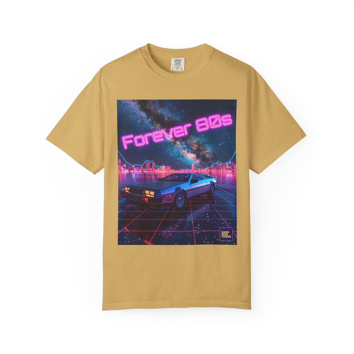Retro Neon Sports Car Forever 80s Tee