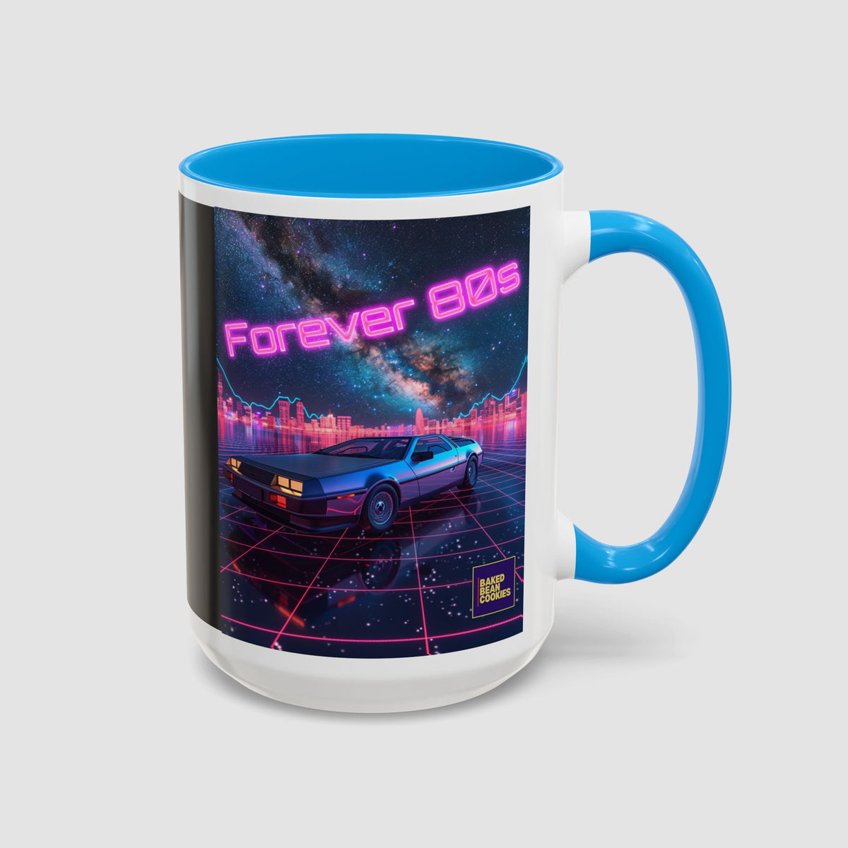 Retro Neon Sports Car Coffee Mug (11oz & 15oz)