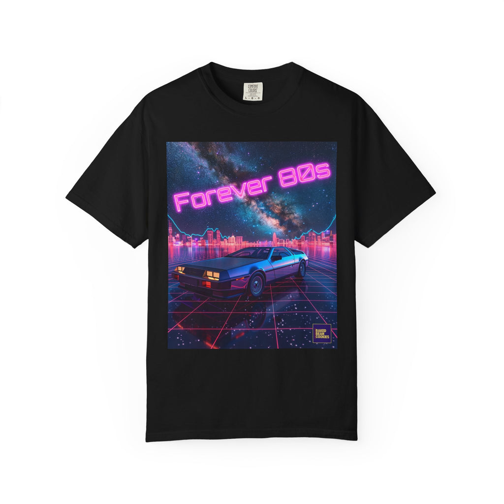 Retro Neon Sports Car Forever 80s Tee
