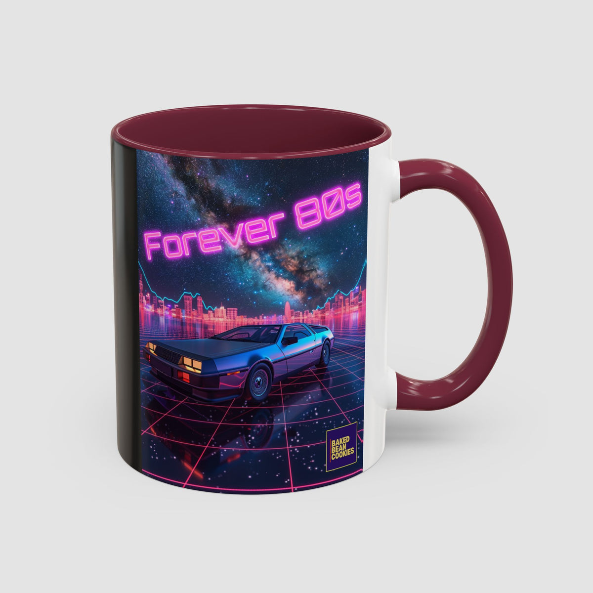 Retro Neon Sports Car Coffee Mug (11oz & 15oz)