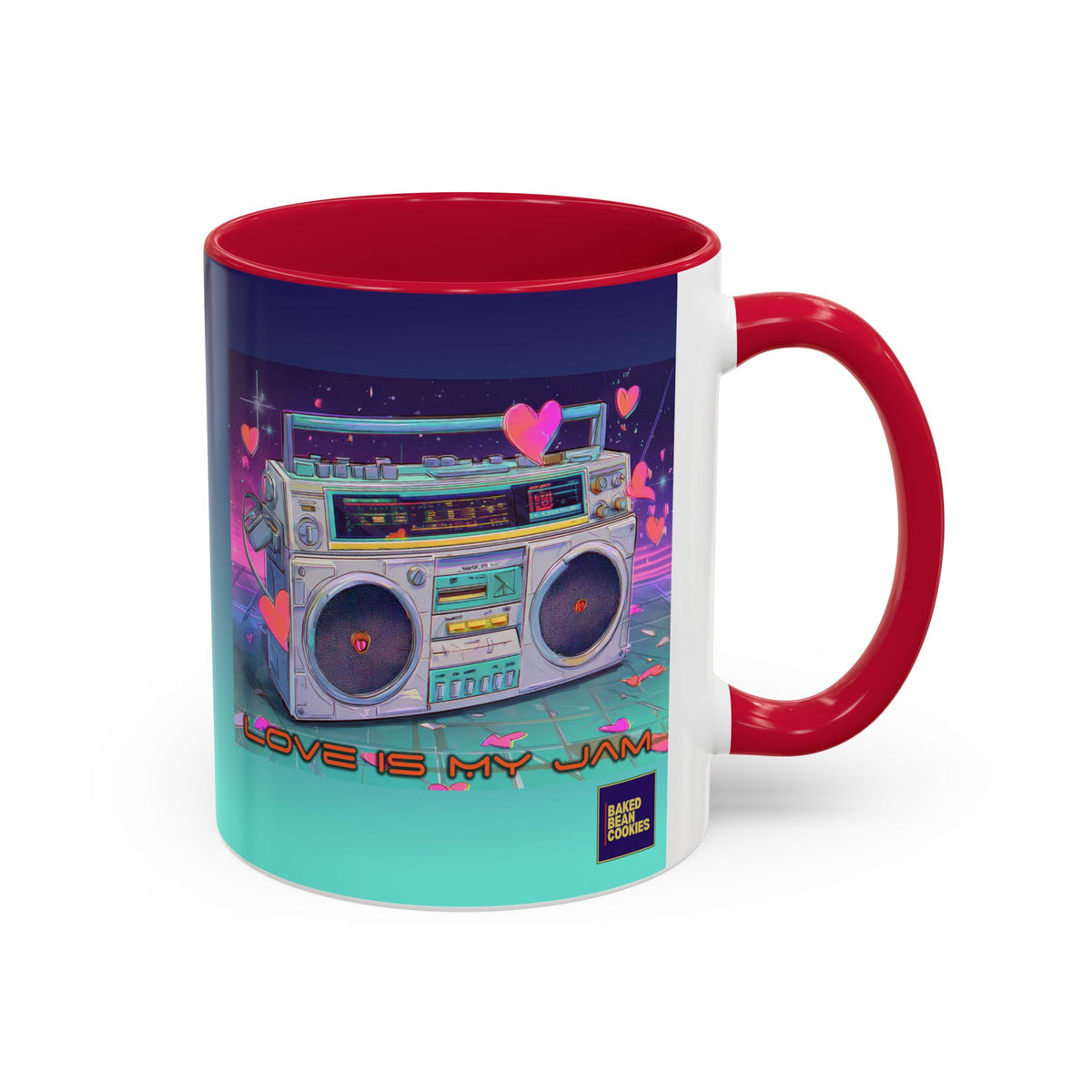 80s Retro Boombox mug | 11oz or 15 oz Colorful Ceramic Mug