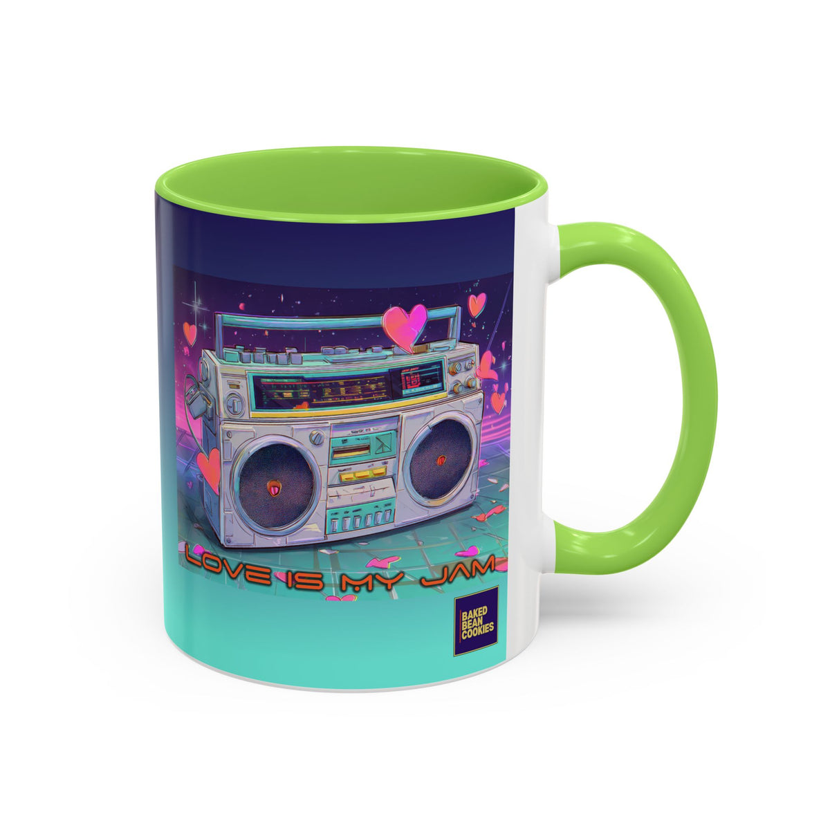 80s Retro Boombox mug | 11oz or 15 oz Colorful Ceramic Mug