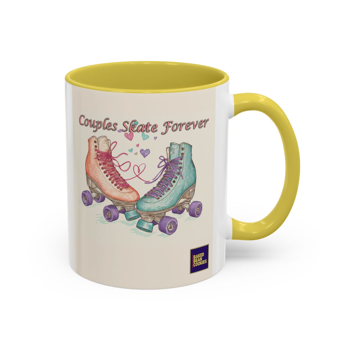 80s Retro Roller Skates Mug | 11oz or 15oz Colorful Ceramic Mug