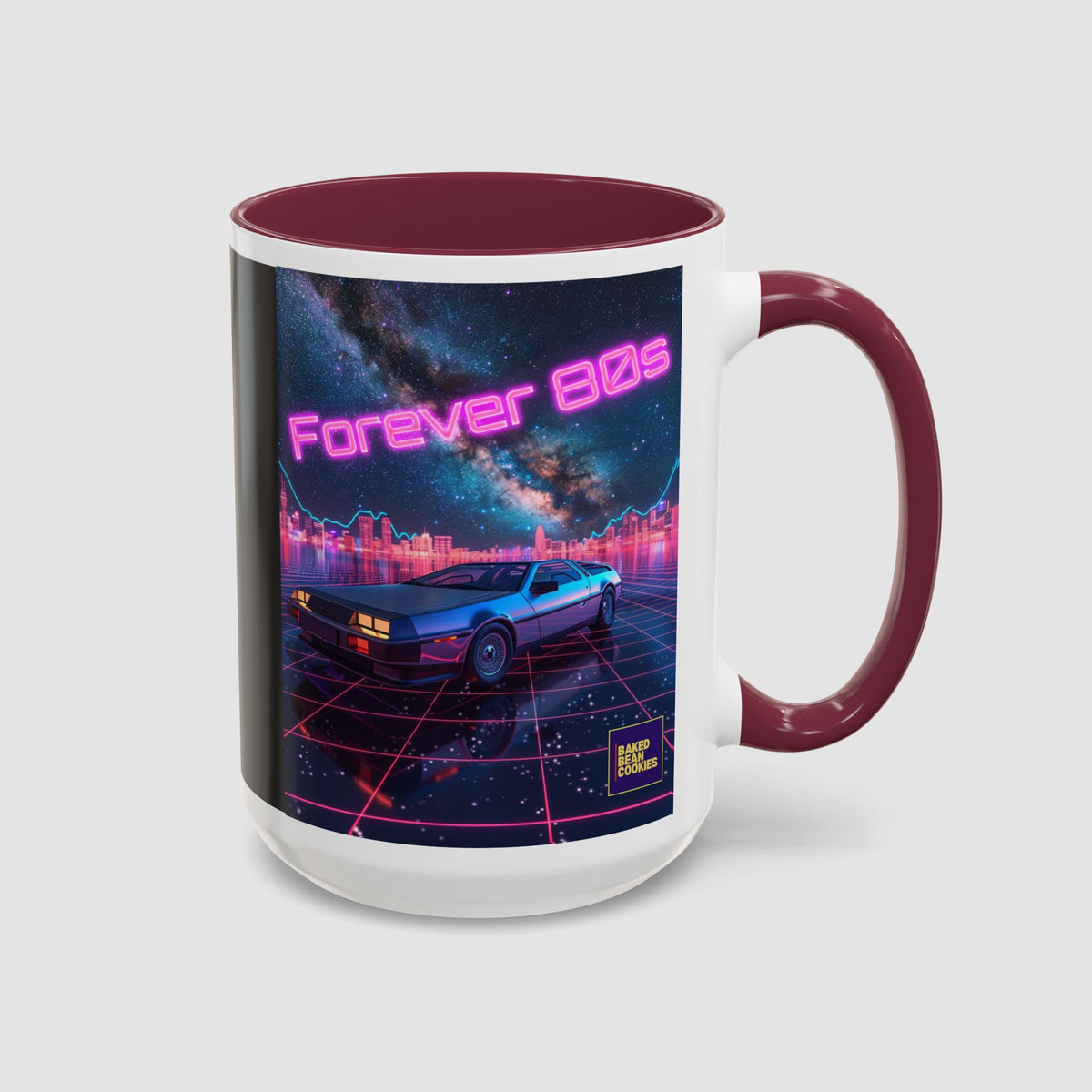 Retro Neon Sports Car Coffee Mug (11oz & 15oz)