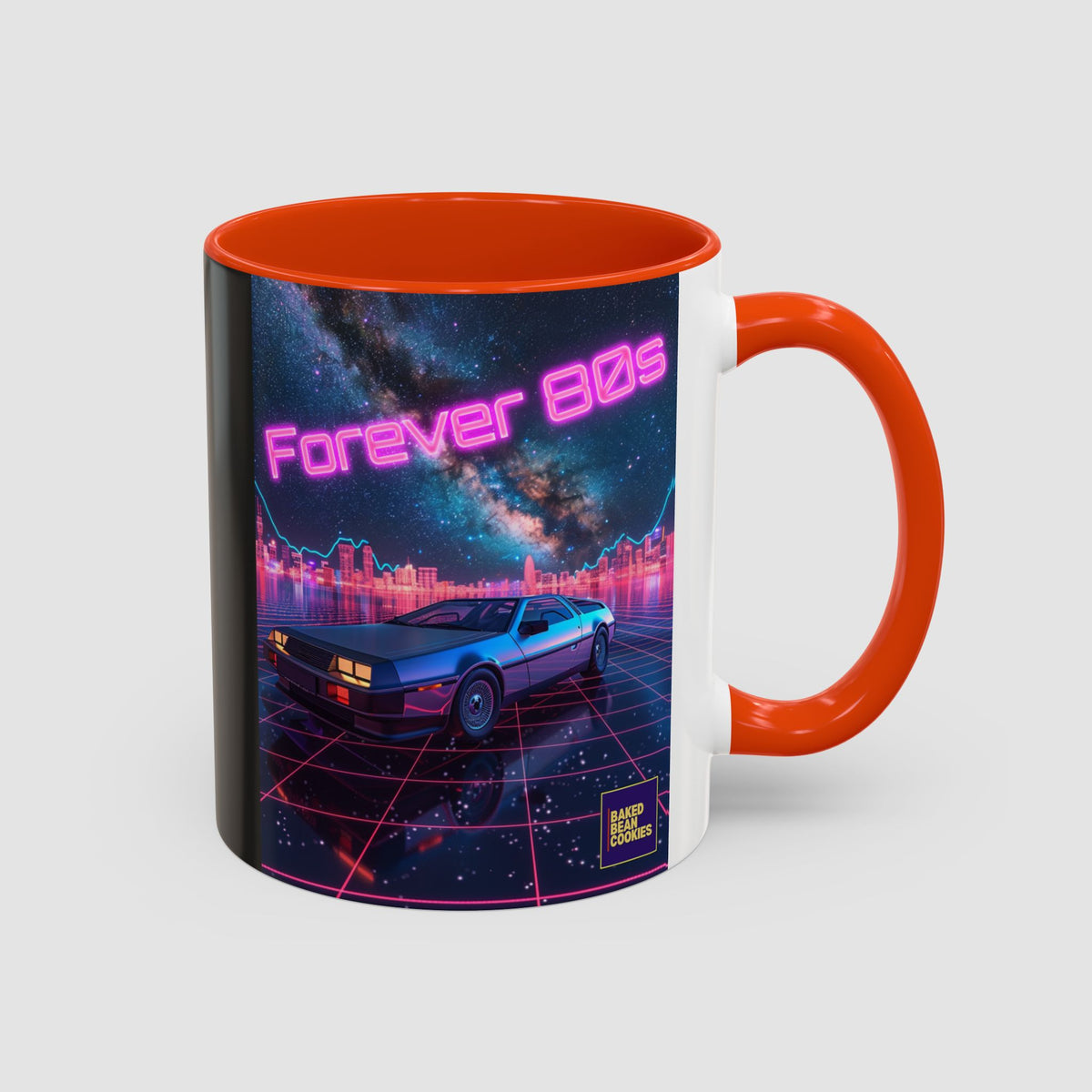 Retro Neon Sports Car Coffee Mug (11oz & 15oz)