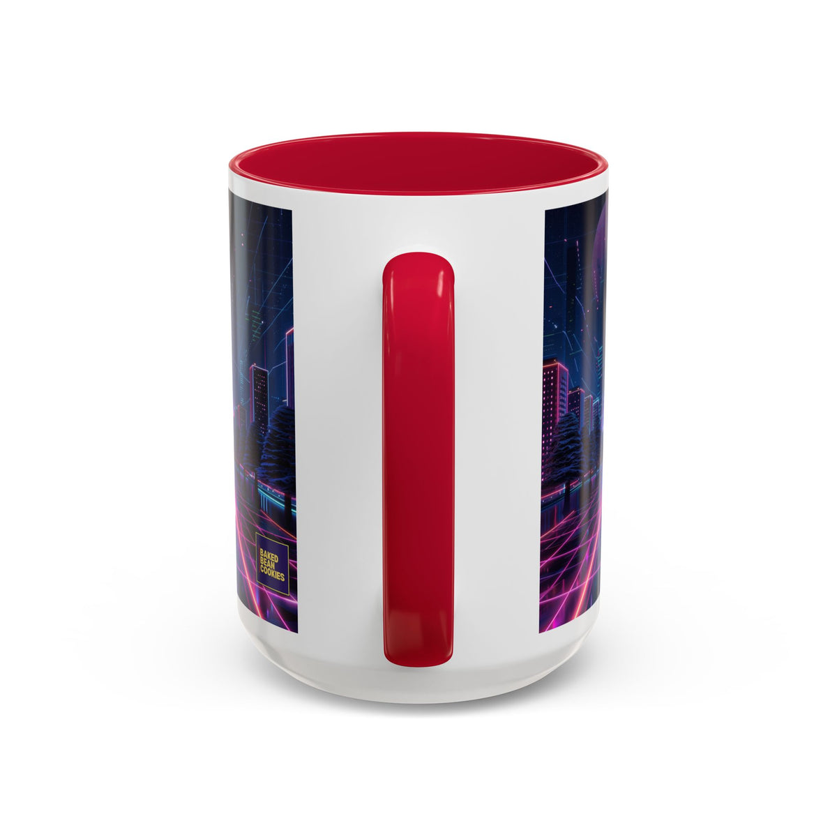 Christmas Retro 80s Skyline Mug | 11oz or 15oz Colorful Ceramic Mug