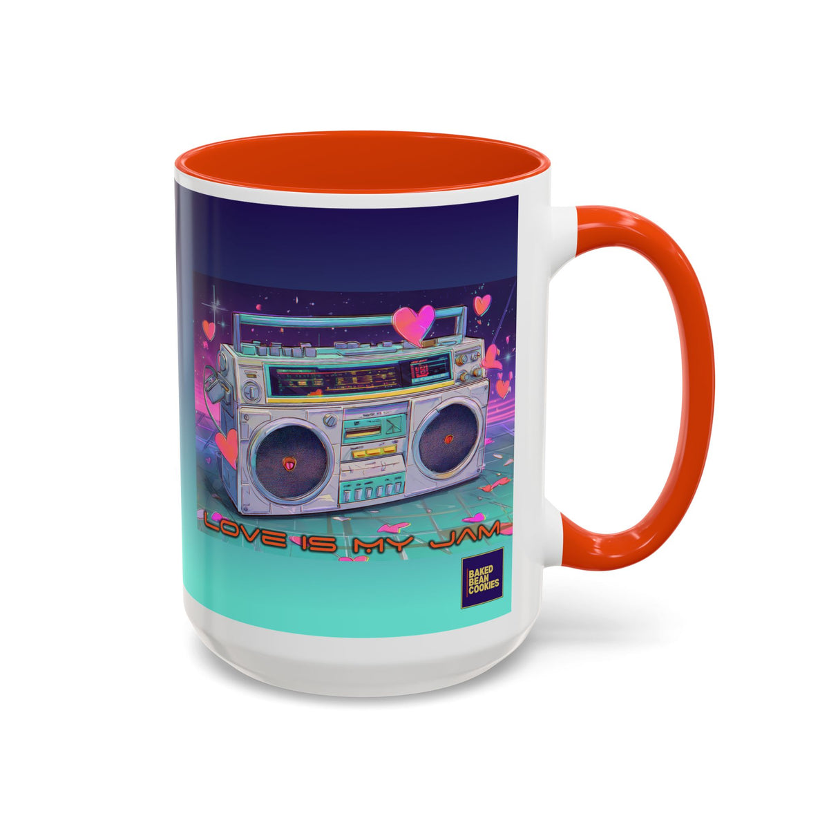 80s Retro Boombox mug | 11oz or 15 oz Colorful Ceramic Mug