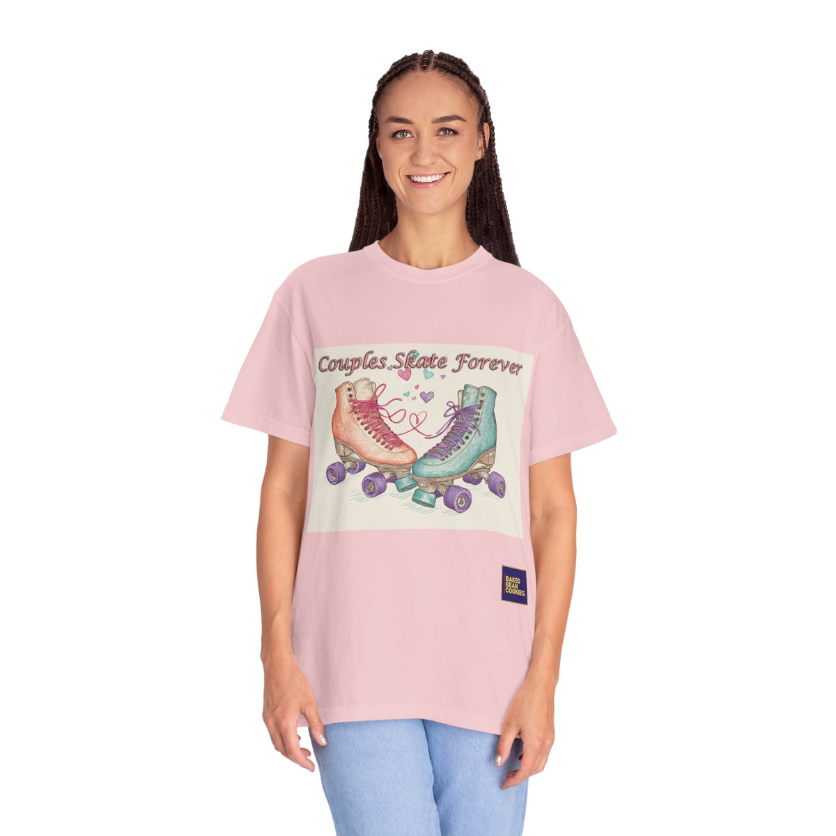 Couples Skate Forever T-Shirt — Retro Roller Skate Couples Graphic Tee