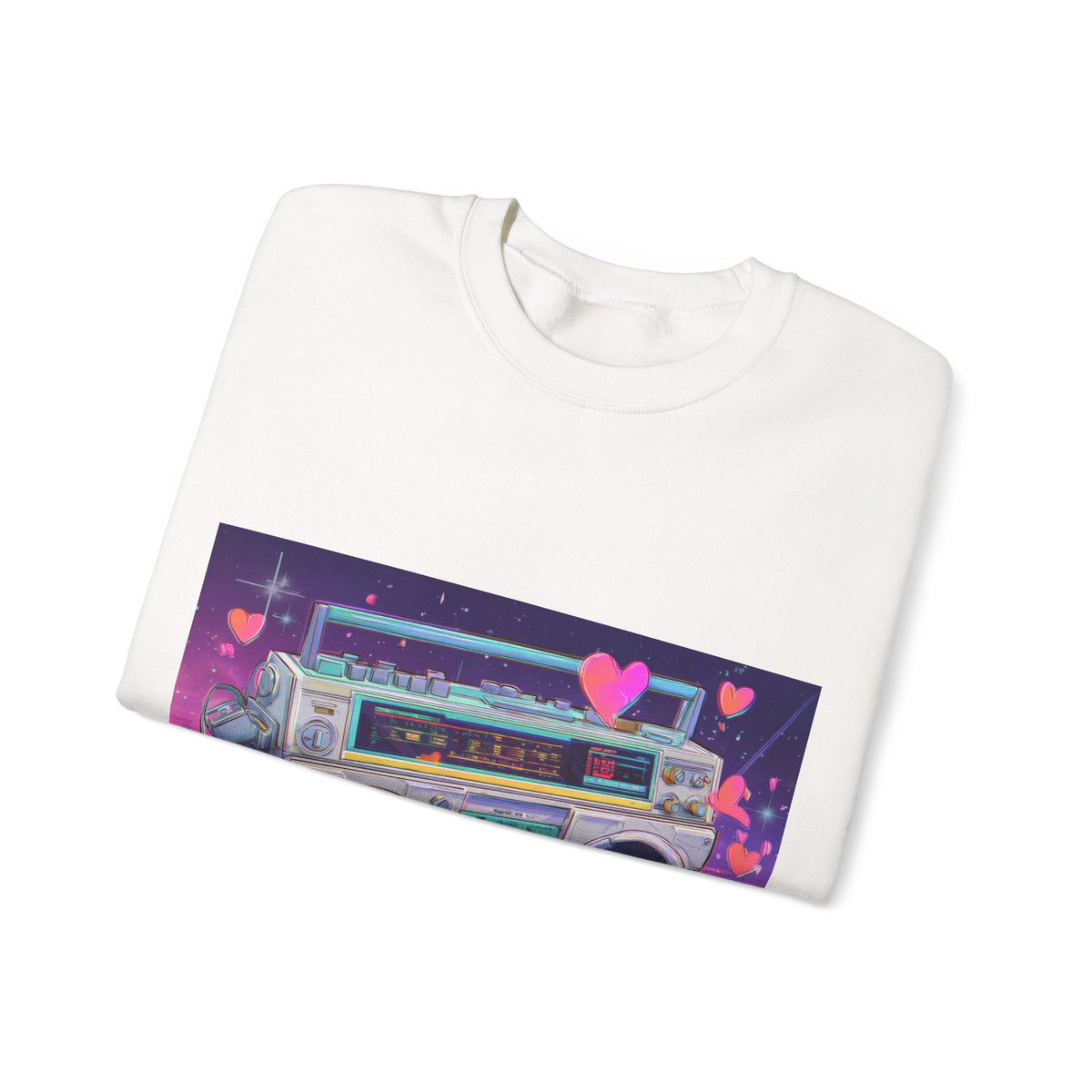 Love Is My Jam Boombox Sweatshirt For Couples | 80s Retro Valentines