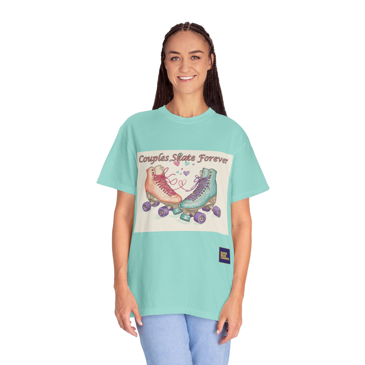 Couples Skate Forever T-Shirt — Retro Roller Skate Couples Graphic Tee
