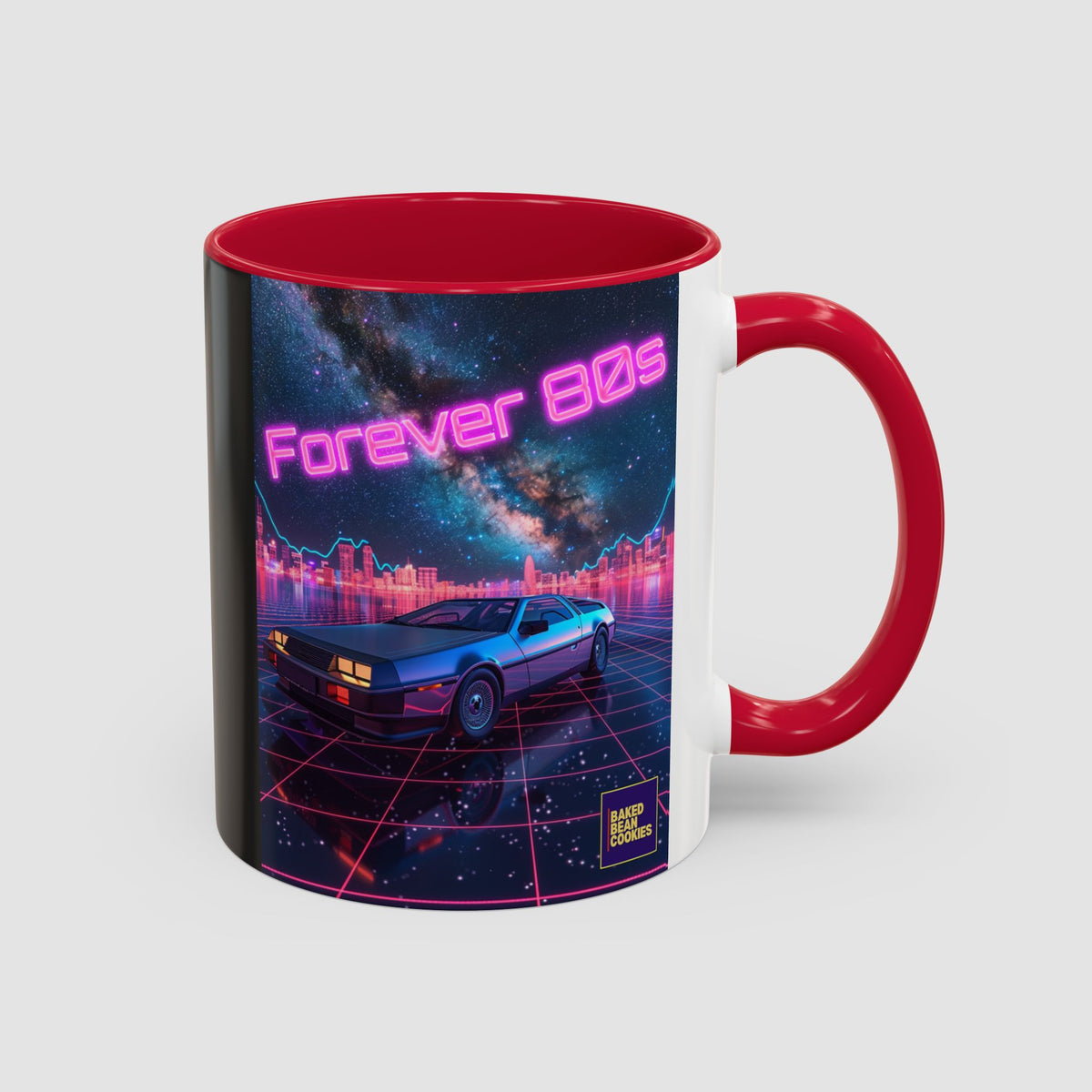 Retro Neon Sports Car Coffee Mug (11oz & 15oz)