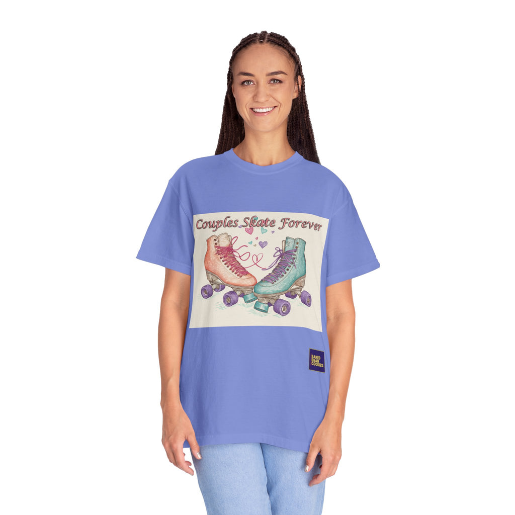 Couples Skate Forever T-Shirt — Retro Roller Skate Couples Graphic Tee