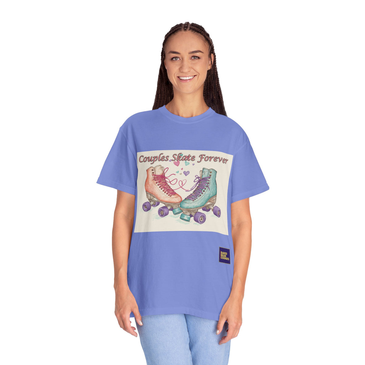 Couples Skate Forever T-Shirt — Retro Roller Skate Couples Graphic Tee