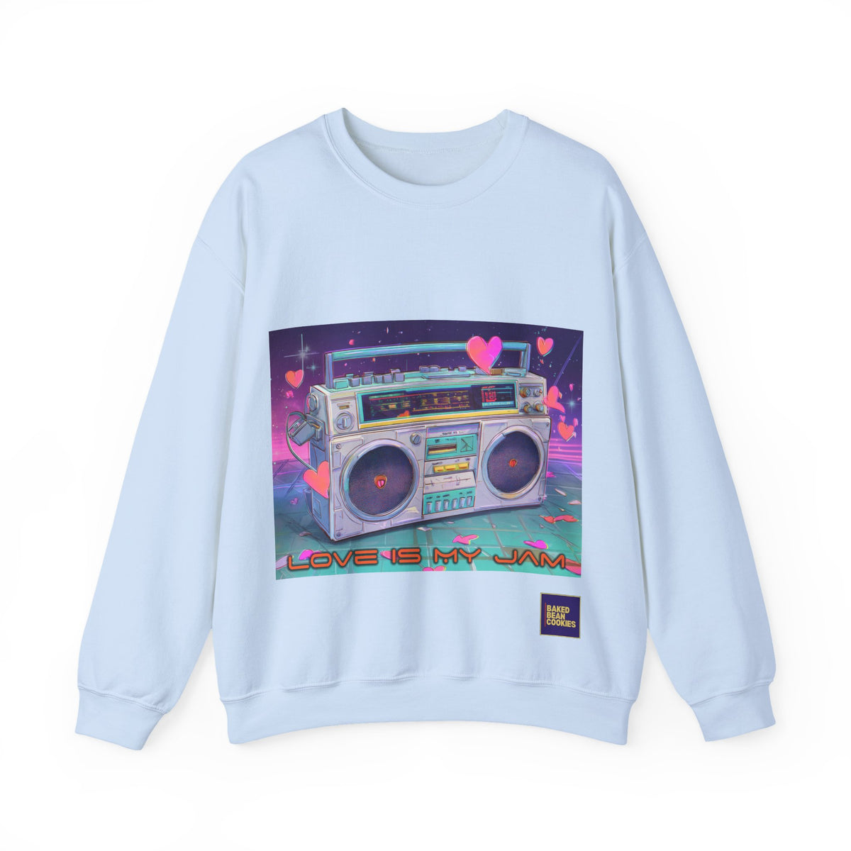 Love Is My Jam Boombox Sweatshirt For Couples | 80s Retro Valentines